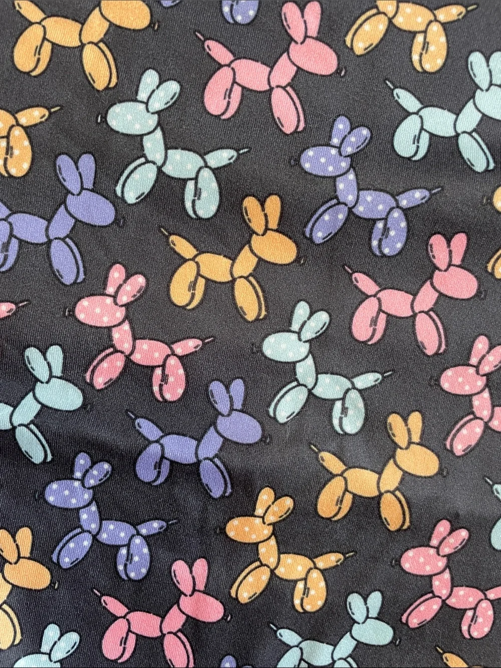 Boutique Dog Bandana with Colorful Balloon Dog Print